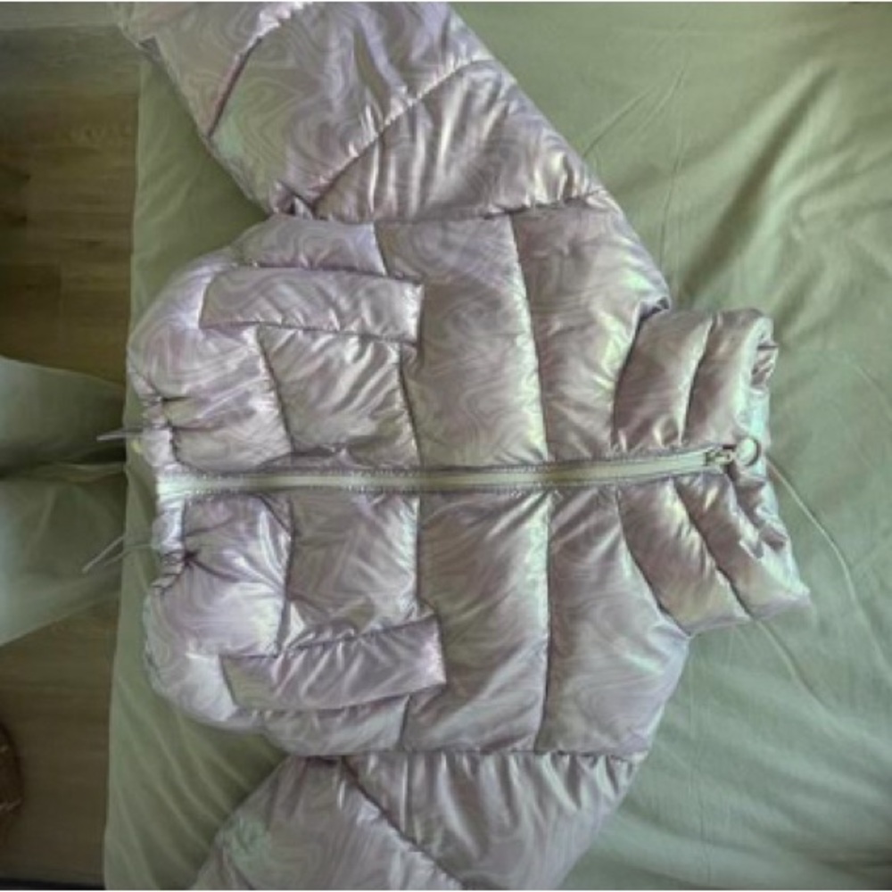 Chrome puffer jacket